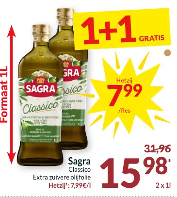 Promotie: Classico Extra zuivere olijfolie