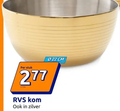 Promotie: RVS kom