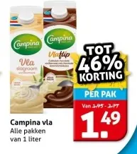 Aanbieding: Campina vla