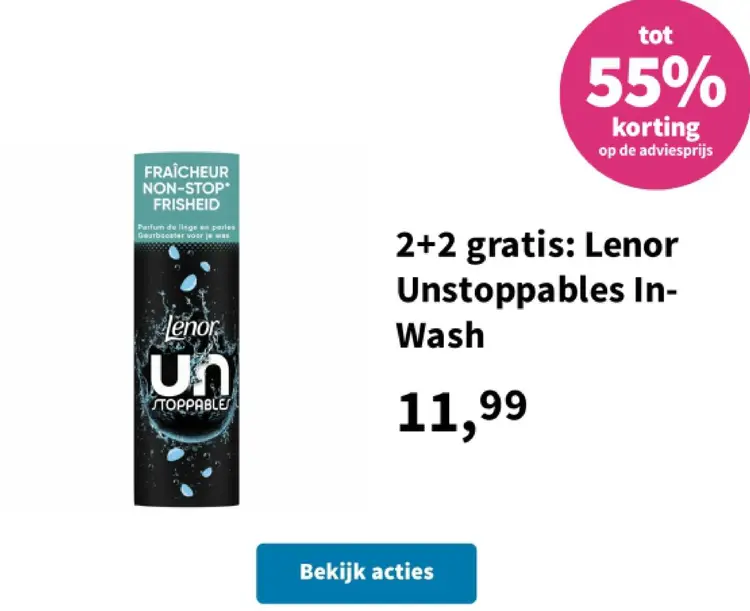 Aanbieding: Lenor Unstoppables In-Wash