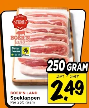 Aanbieding: Speklappen