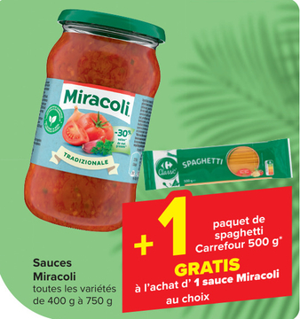 Offre: Miracoli sauces