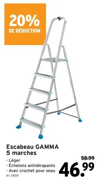 Offre: Escabeau GAMMA 5 marches