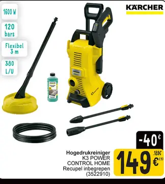 Aanbieding: Hogedrukreiniger K3 POWER CONTROL HOME Recupe