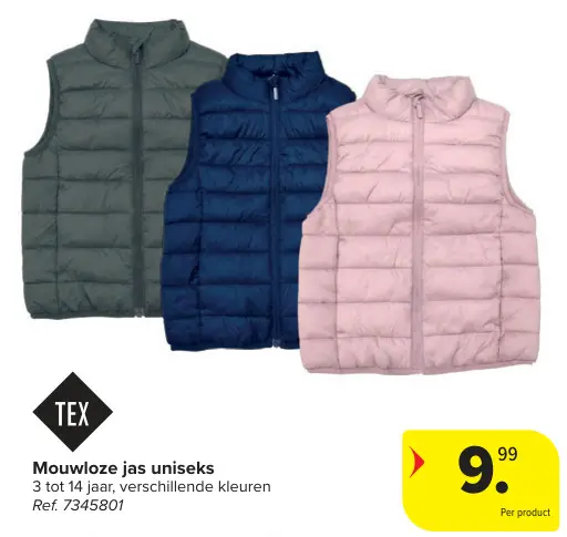 Promotie: Mouwloze jas uniseks