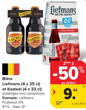 Offre: Bière Liefmans et Kasteel
