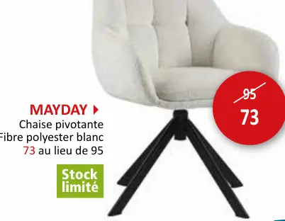 Offre: Chaise pivotante
