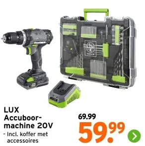 Aanbieding: Accuboormachine 20V