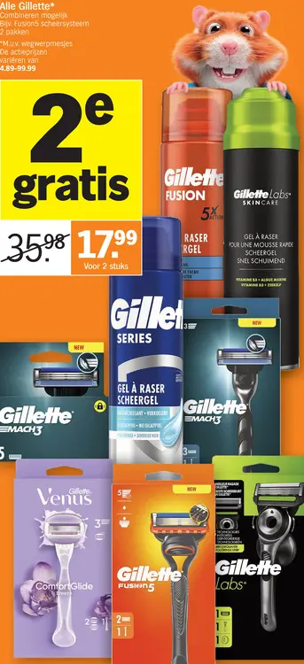 Promotie: Alle Gillette