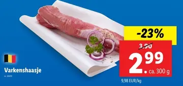 Aanbieding: Varkenshaasje