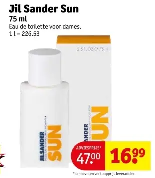 Promotie: Jil Sander Sun