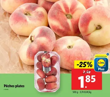 Offre: Pêches plates