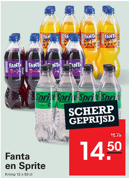 Aanbieding: Fanta en Sprite