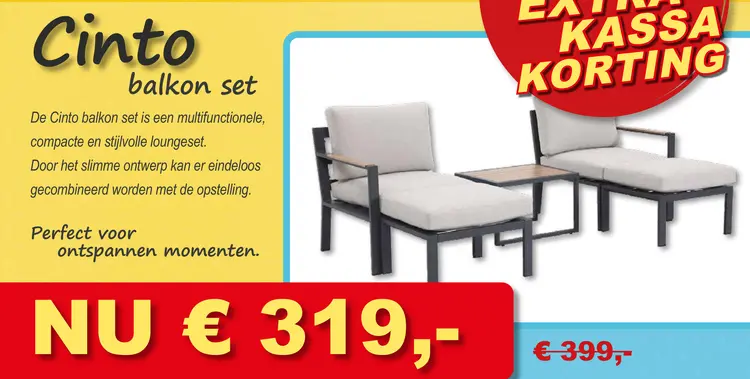 Aanbieding: Cinto balkon set