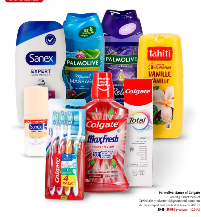 Promotie: Palmolive, Sanex of Colgate volledig assortiment