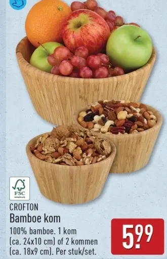 Aanbieding: Bamboe kom