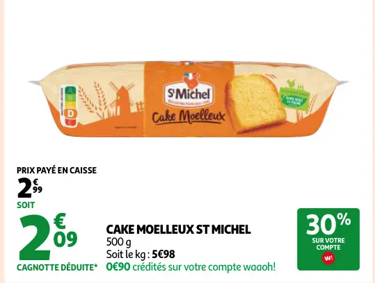 Promotie: Cake moelleux