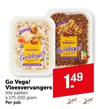 Aanbieding: Go Vega! Vleesvervangers
