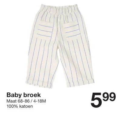 Promotie: Baby broek