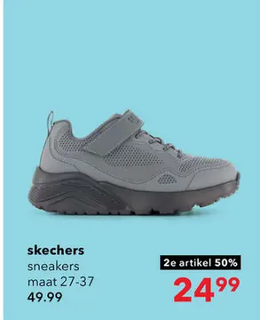 Aanbieding: Skechers Uno Lite - Worlo jongens sneakers grijs zwart