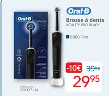 Offre: Brosse à dents VITALITY PRO BLACK