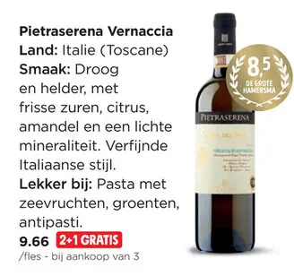 Promotie: Pietraserena Vernaccia