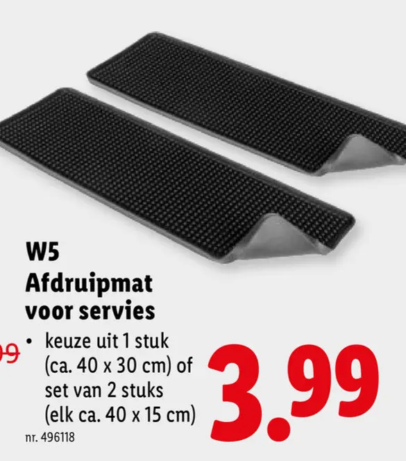 Promotie: Afdruipmat voor servies