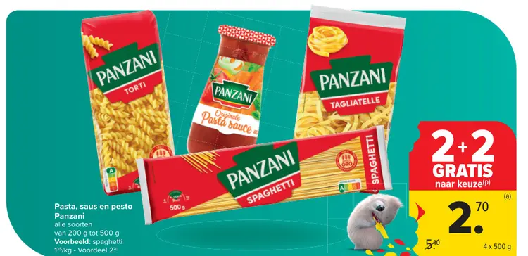Promotie: Pasta, saus en pesto