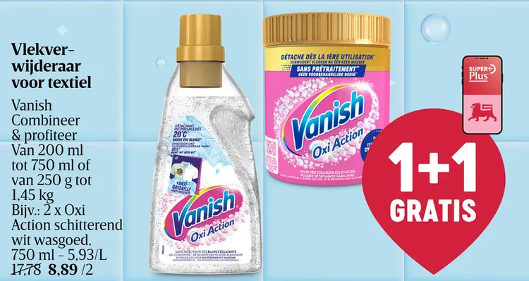 Promotie: Vlekverwijderaar voor textiel