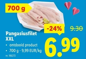 Promotie: Pangasiusfilet XXL