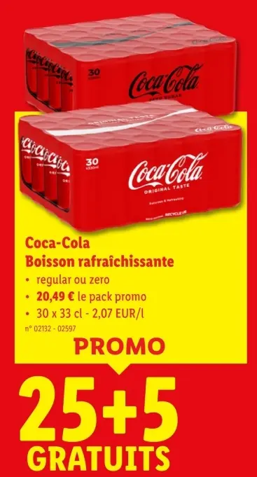 Offre: Boisson rafraîchissante