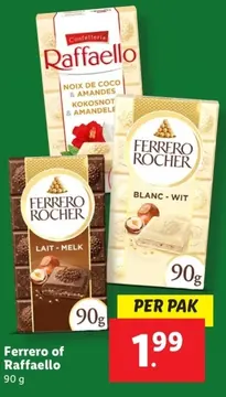 Aanbieding: Ferrero of Raffaello