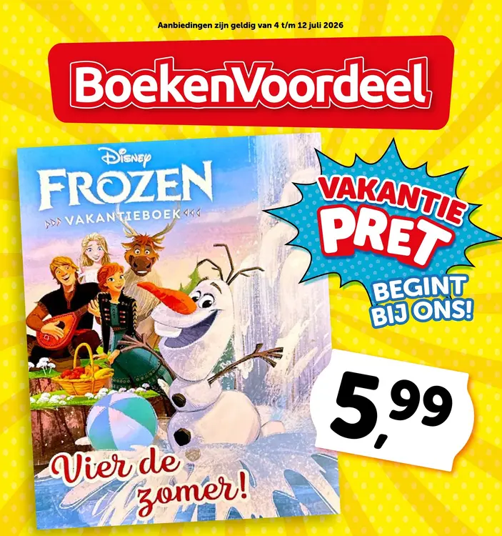 Aanbieding: Frozen Vakantieboek