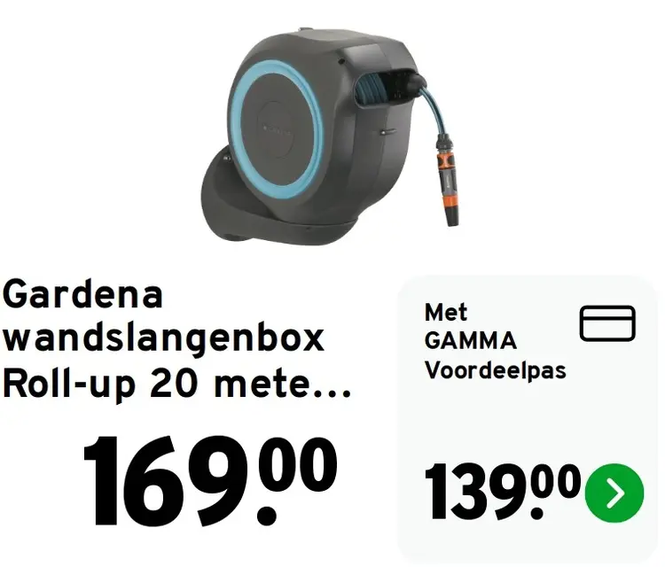 Aanbieding: Wandslangenbox Roll-up 20 meter