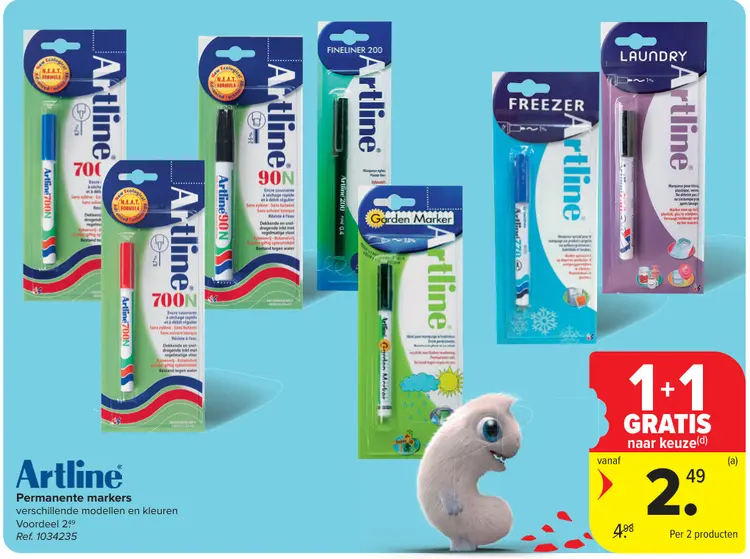 Offre: Artline Permanente markers