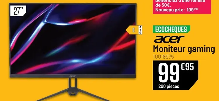 Offre: Moniteur gaming