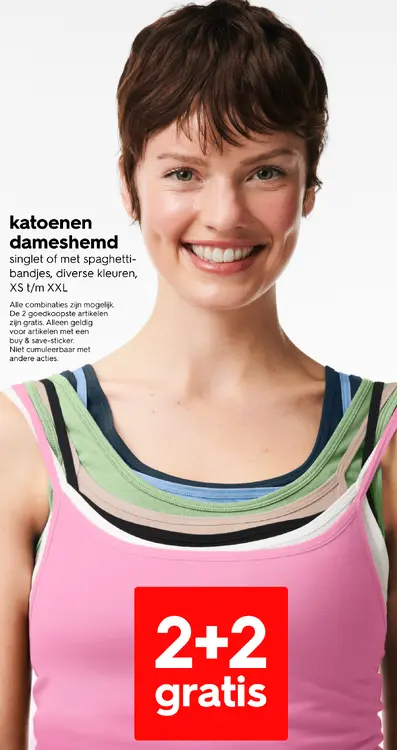 Promotie: katoenen dameshemd