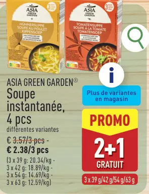 Offre: Soupe instantanée