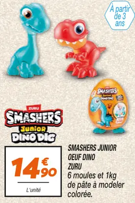 Offre: Smashers junior oeuf dino