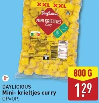 Aanbieding: Mini krieltjes curry