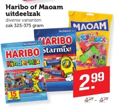 Aanbieding: Haribo of Maoam uitdeelzak