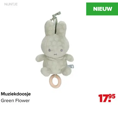 Aanbieding: Muziekdoosje Green Flower
