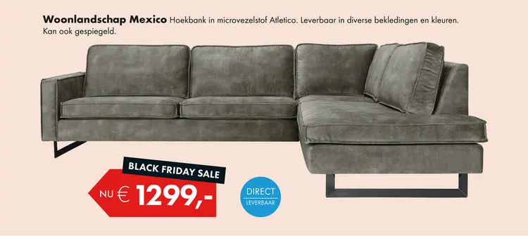Aanbieding: Mexico hoekbank forest