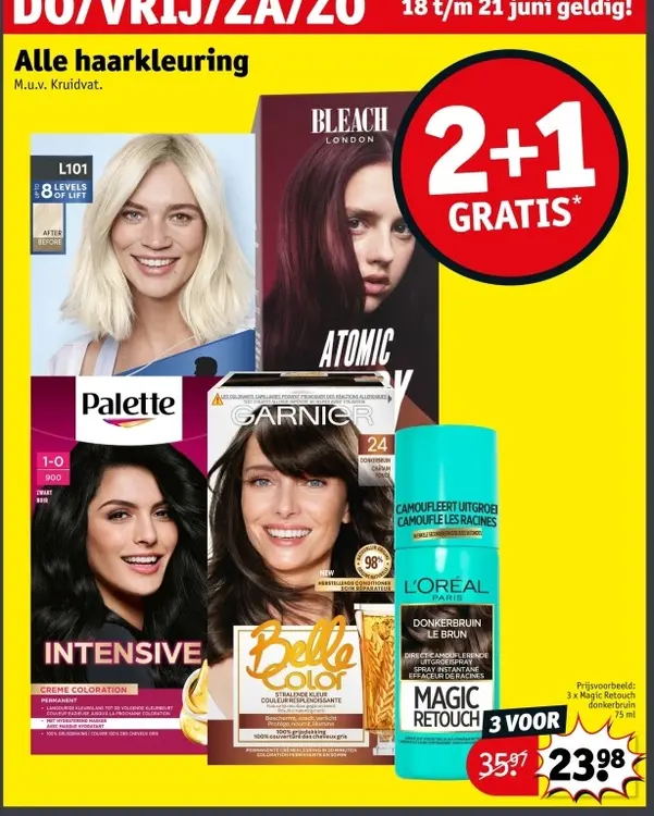 Promotie: Alle haarkleuring