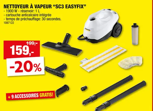 Offre: Kà¤rcher SC3 EasyFix nettoyeur vapeur
