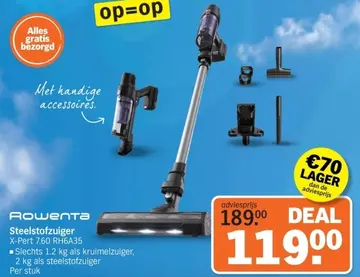 Aanbieding: Steelstofzuiger X-Pert 7.60 RH6A35