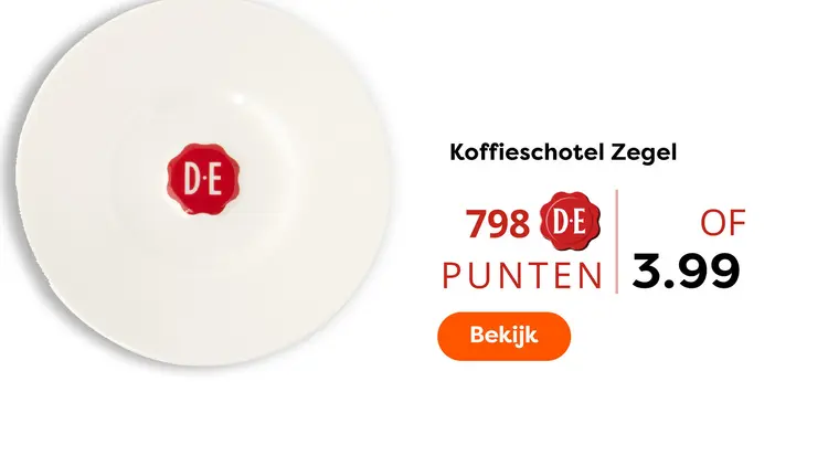 Aanbieding: Koffieschotel Zegel