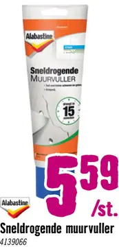 Aanbieding: ALABASTINE Sneldrogende muurvuller 330 g