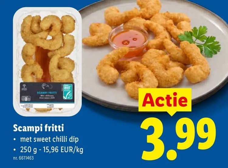Promotie: Scampi fritti