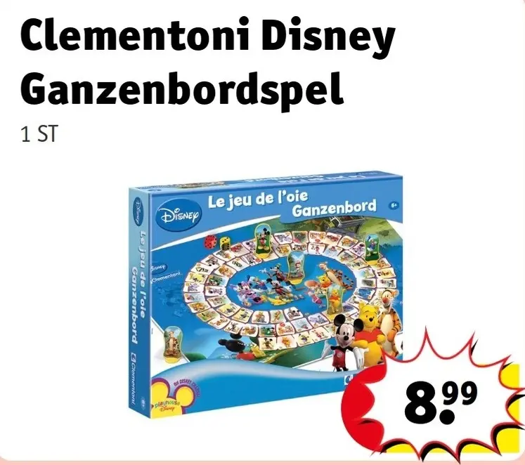 Promotie: Clementoni Disney Ganzenbordspel